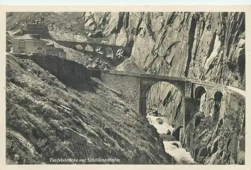 Switzerland Teufelsbrucke Schollenenbahn