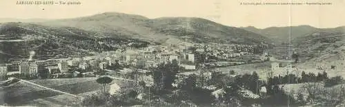 cpa double France Lamalou-les-Bains vue generale 9 x 28 cm