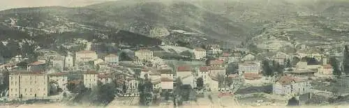 cpa double France Lamalou-les-Bains vue generale 9 x 28 cm