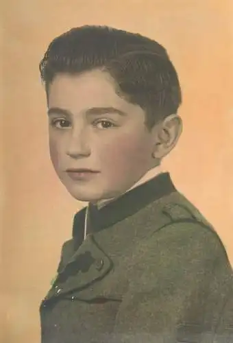 Boy portrait vintage photo 10 x 15 cm