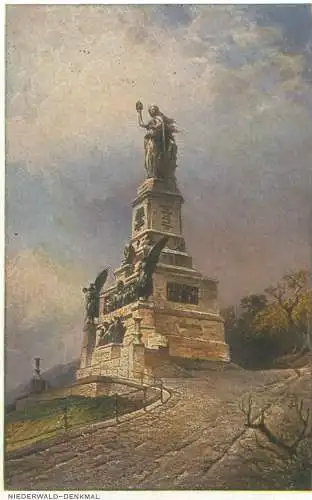 AK Rudesheim am Rhein Niederwald Denkmal
