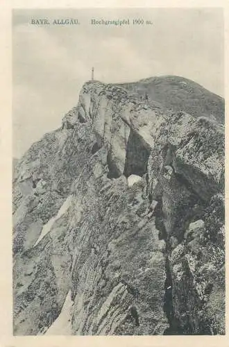 Bayr. Allgau Hochgratgipfel 1900 m.