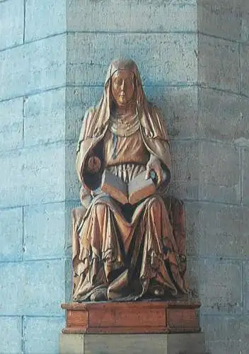 Vadstena Abbey Church - Prayer of Saint Bridget sculpture