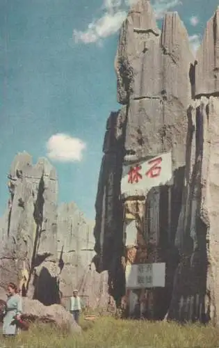 China Yunnan Province Forest of Stone detail view