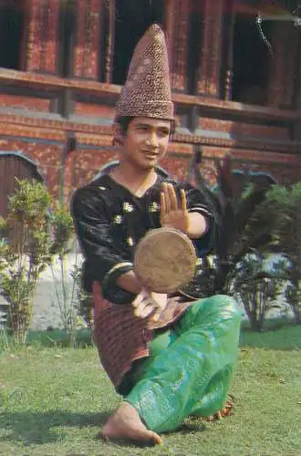 Indonesia West Sumatra Indang Dance ethnic types typical costumes