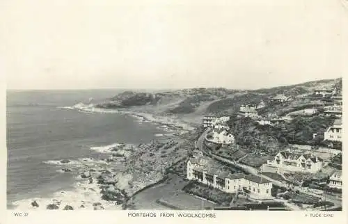 United Kingdom England Morthoe from Woolacombe Tuck Card Real Photo