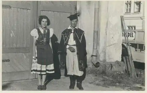 ethnic types and scenes folk traditional costumes