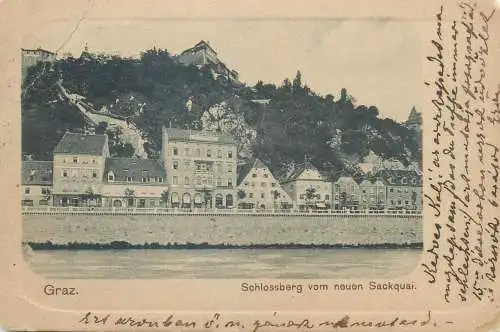 Austria Graz Schlossberg vom neuen Sackquai