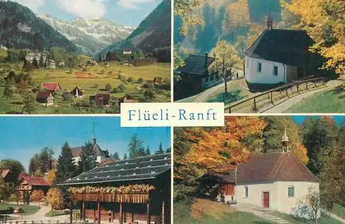 Postcard Switzerland Flueli-Ranft multi view