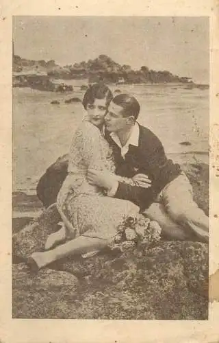 Postcard romance beauty elegance charm lovers couple