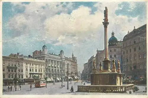 Postcard Austria Brunn Kaiser Franz Josef-Platz