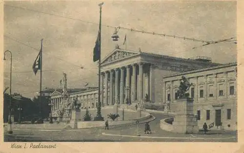 Postcard Austria Wien Parliament