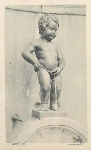 Postcard Belgium Bruxelles Manneken-Pis