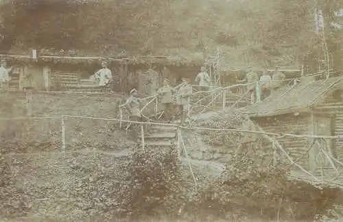 Argonnerwald Forest of Argonne military camp ww1 carte foto