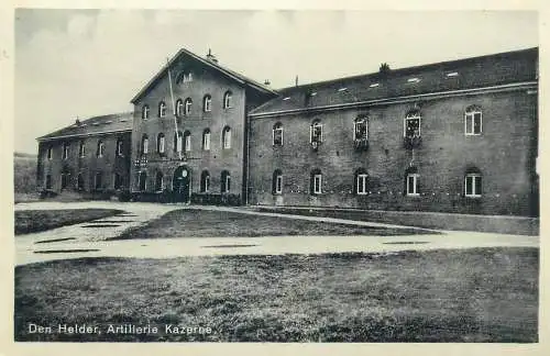 Postcard Nehterlands Den Helder Artillerie Kazerne
