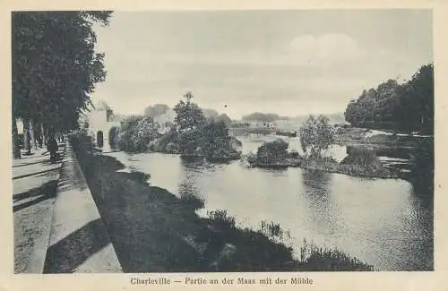 Charleville Partie an den Mass mit der Mühle