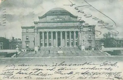 Columbia University New York 1908