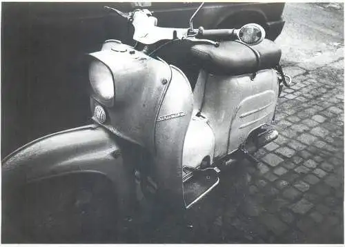 Thomas Chung photography " Schwalbe " scooter postcard