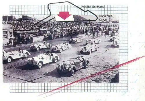 BMW Mobile Tradition 328 Roadster start auf Nurburgring