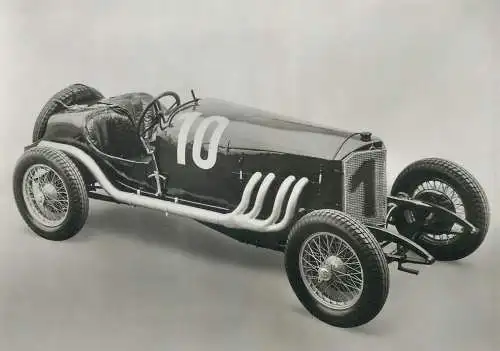 Mercedes Benz postcard Mercedes racing car with supercharged 1924