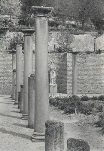 Post card France Vaison-la-Romaine Le Portique de Pompee et la Statue de Sabine