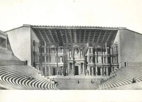 Post card France Orange Theatre Antique la scene et les gradins