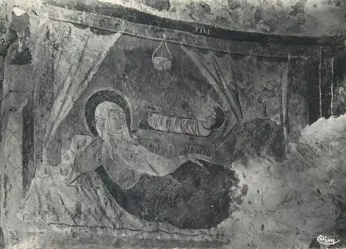 Postcard France Brancion eglise la naissance et la mort de la Vierge