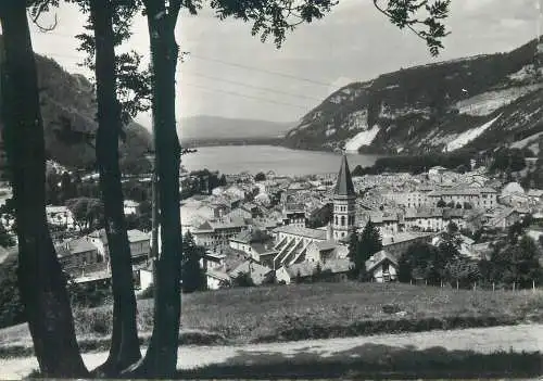 Postcard France Nantua la ville et le lac vue generale