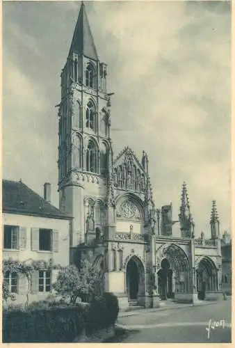 Postcard France Saint-Pere-sous-Vezelay Eglise
