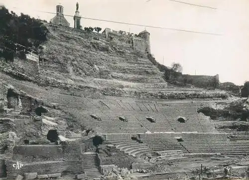 Real photo Postcard France Vienne Theatre Romain