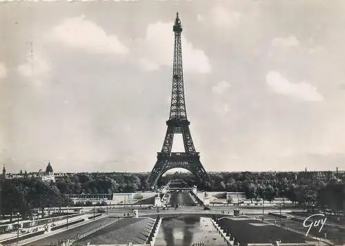 Postcard France Paris et ses merveilles La Tour Eiffel vue generale