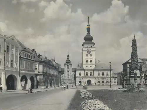 Post card Czech Republic Zatec cityscape view