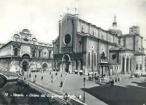 Post card Italy Venezia Chiesa dei SS Giovanni e Paolo