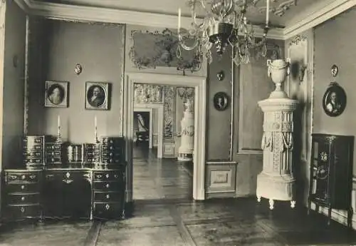 Post card Germany Kunst Museum Schloss Weesenstein inner view