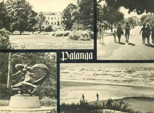 Postcard Lithuania Palanga several views and aspects