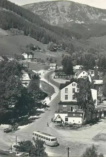 Postcard Czech Republic Krkonose Pec pod Snezkou
