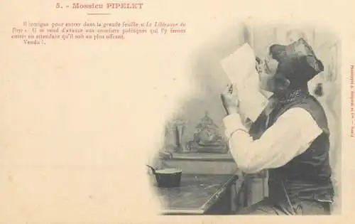 Postcard France Mossieu Pipelet