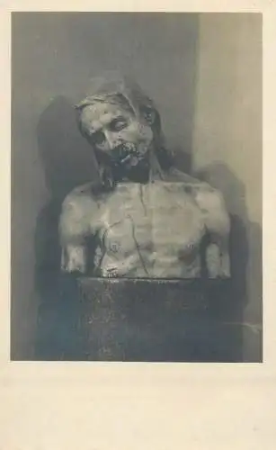 Postcard painting Aquileja Basilica Busto di Cristo