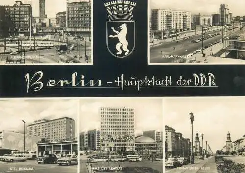 Postcard multi view Berlin Germany