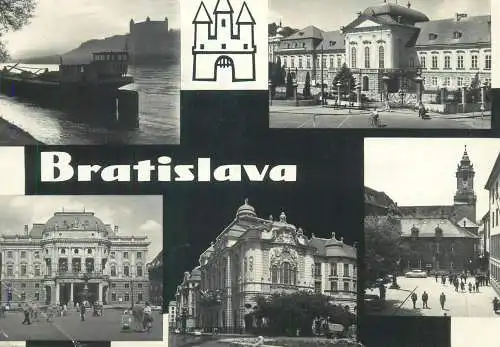 Post card Slovakia Bratislava multi view