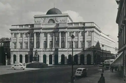 Post card Poland Warsaw Staszic Palace Polish Academy of Sciences