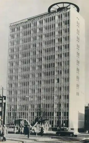 Post card Poland Warsaw Washington skyscraper
