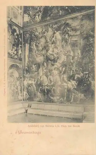 Fine Arts Postcard Schilderij van Rubens i./h. Huis ten Bosh s'Gravenhage