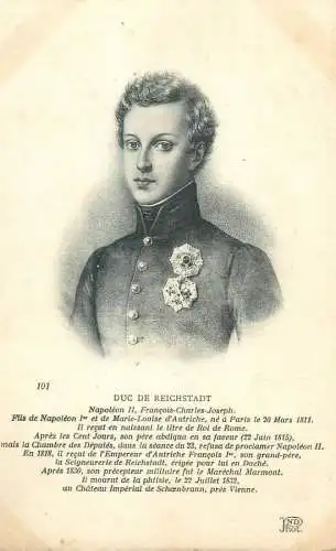 Postcard Napoleon II Duc de Reichstadt