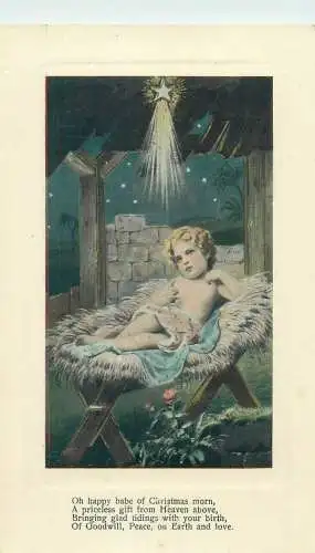 The Milton Postcard Baby Jesus illustration