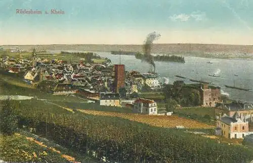 Postcard Germany Rudesheim am Rhein