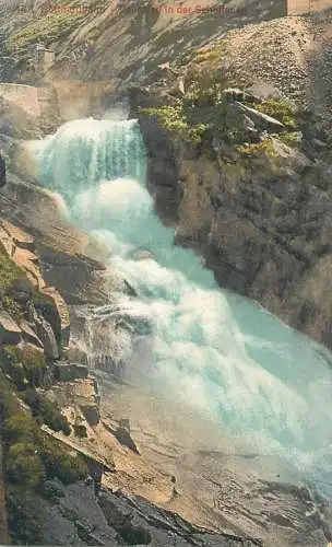 Postcard Switzerland Gotthardbahn Reussfall in der Schollenen