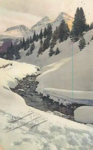 Postcard Germany winter landscape 1925