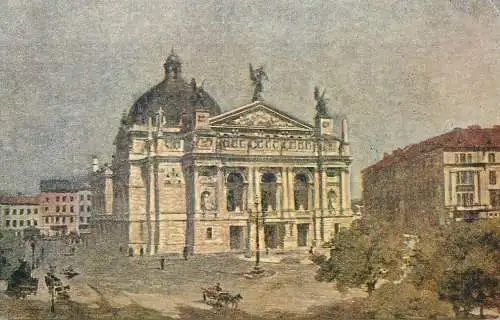 Ukraine Lwow Lemberg Lviv theater 1918