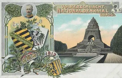 AK Volkerschlacht Nationaldenkmal Leipzig 1913